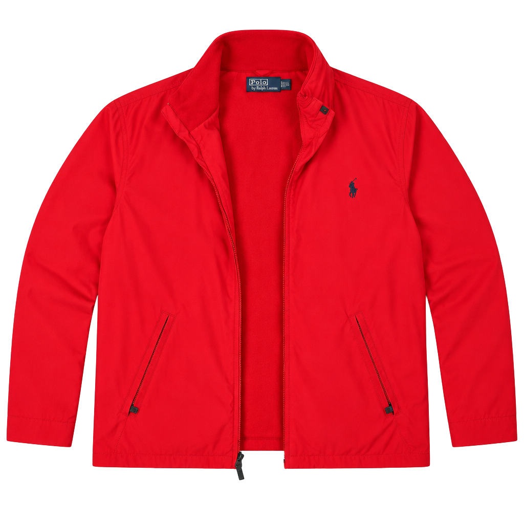 Polo Ralph Lauren Jacket Size XXL Red Full Zip Windbreaker 1