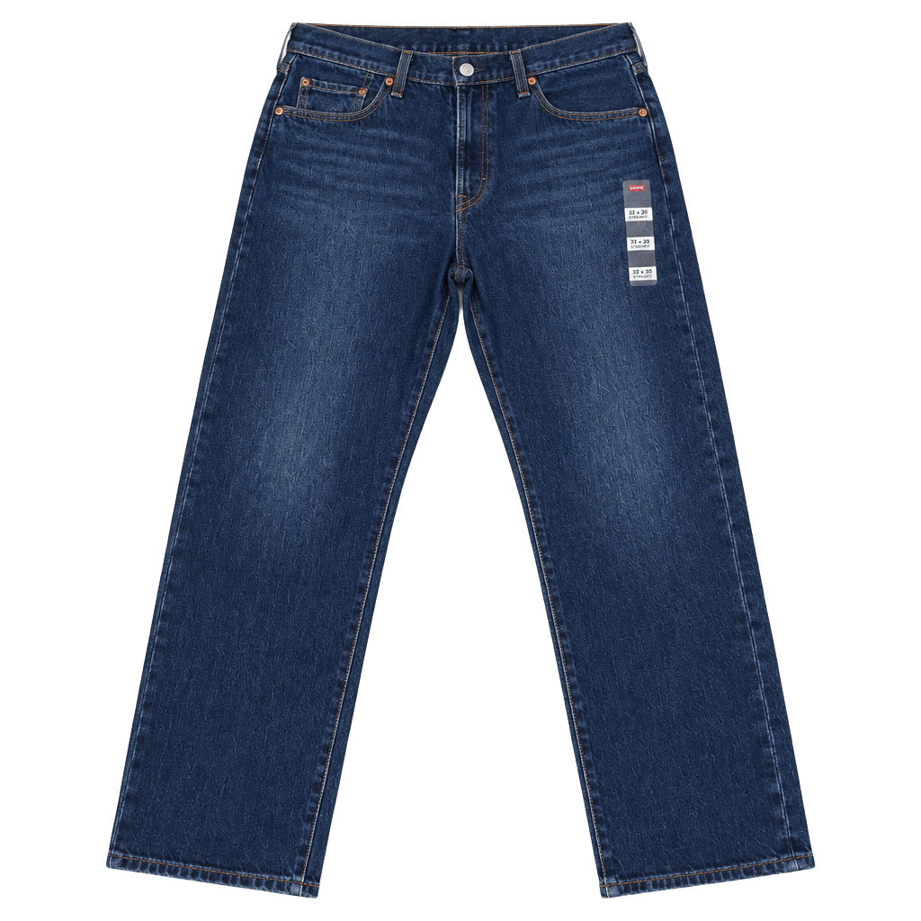 Levi's 501 Curve Stretch Jeans Size 32x28 Dark Wash Straight Leg 1
