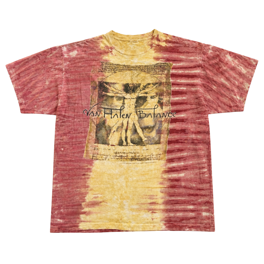 Vintage 1995 Van Halen Balance Tour Tie Dye Concert Tee 1