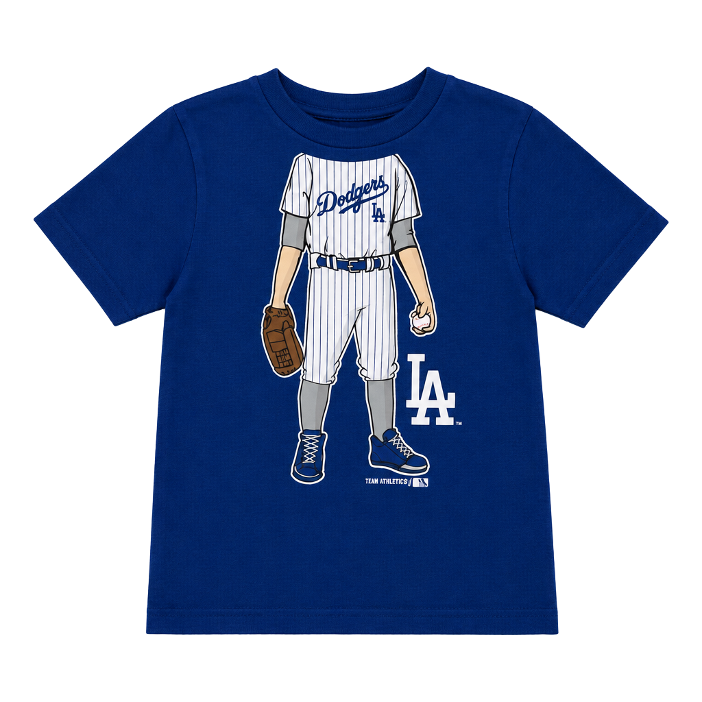 LA Dodgers Toddler 4T T Shirt MLB Team Athletics Blue Baseball Graphic Kids 1