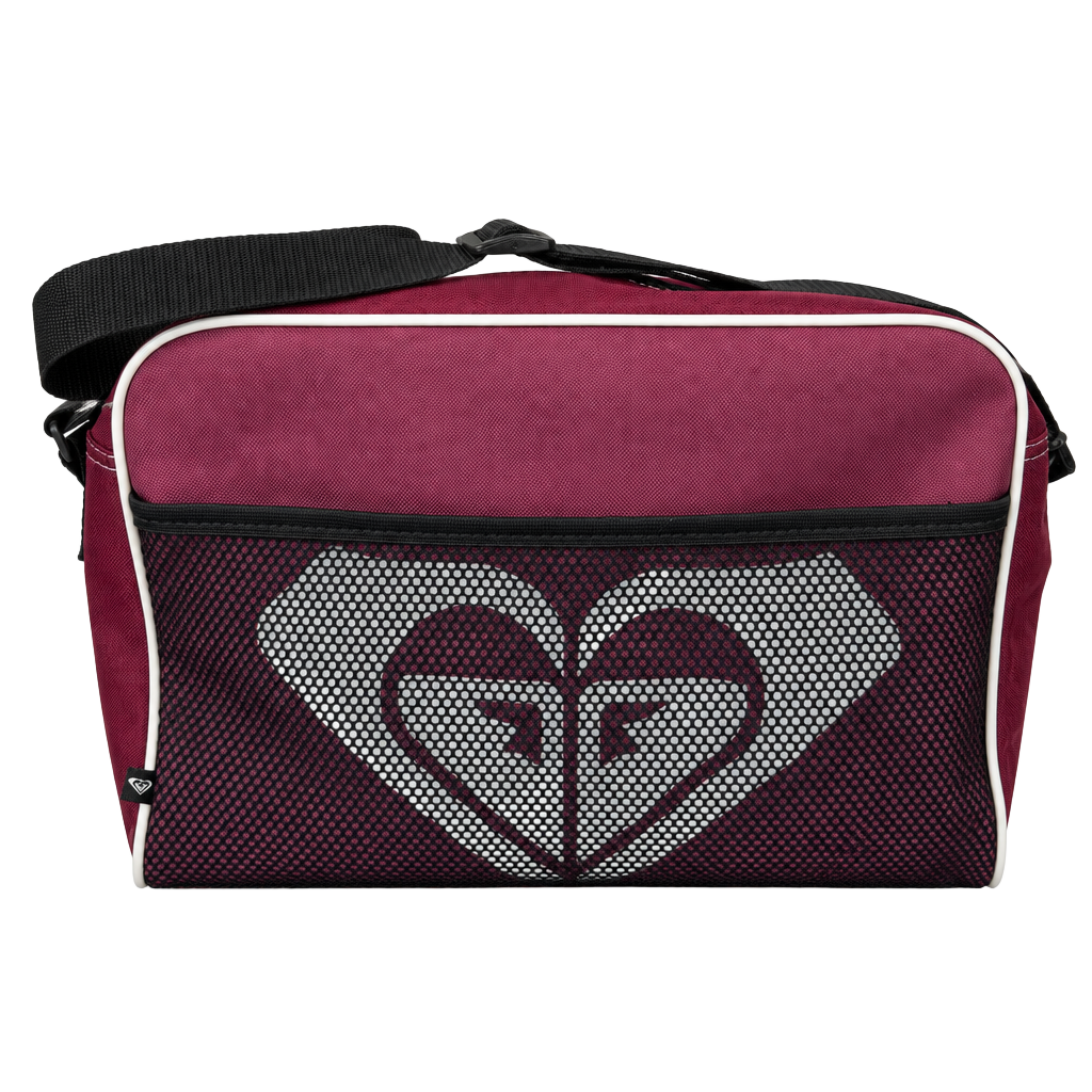Vintage Y2K Roxy Quiksilver Pink Messenger Bag Logo Surf Skater Crossbody 1