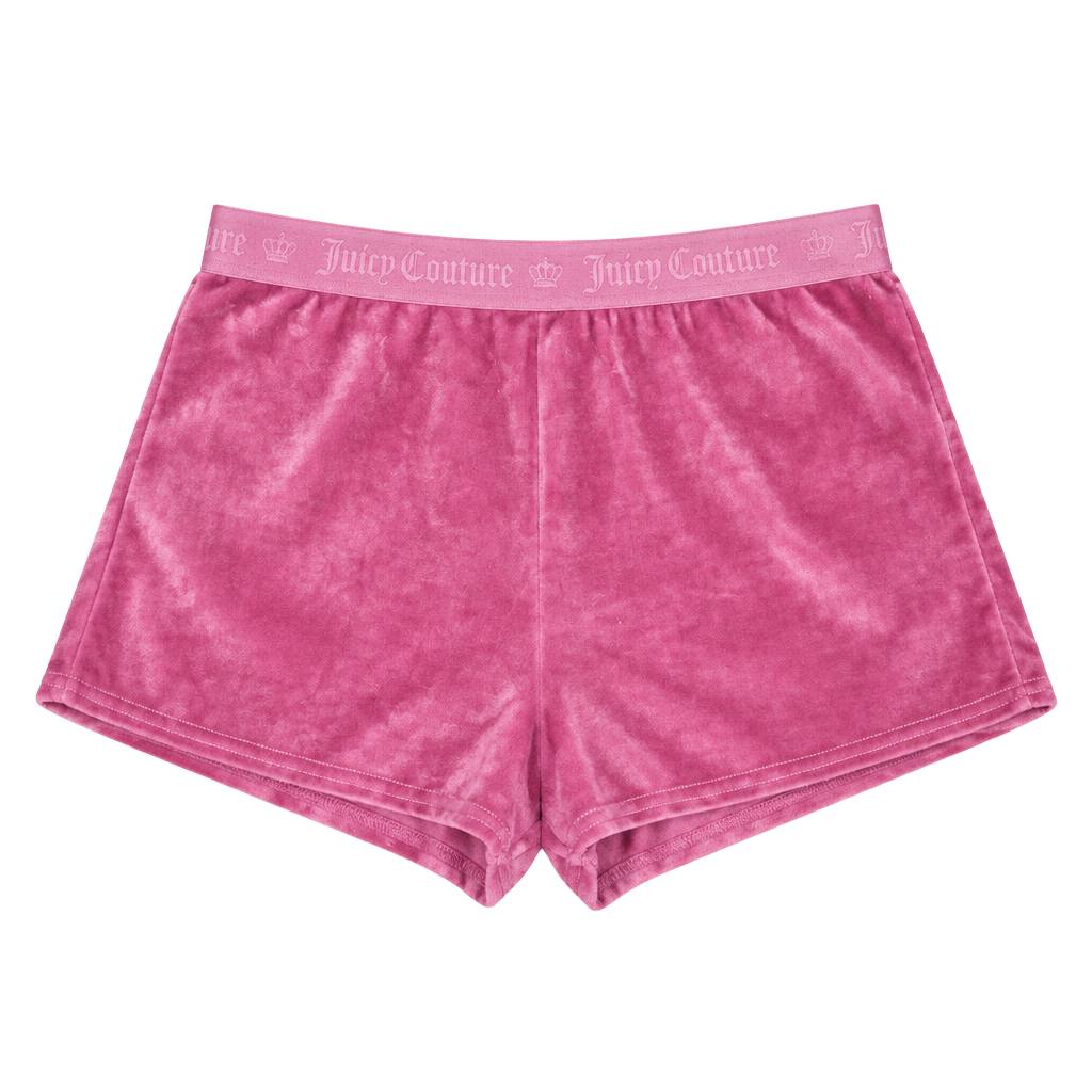 Juicy Couture Velour Sleepwear Shorts Size L Pink Rhinestone 1