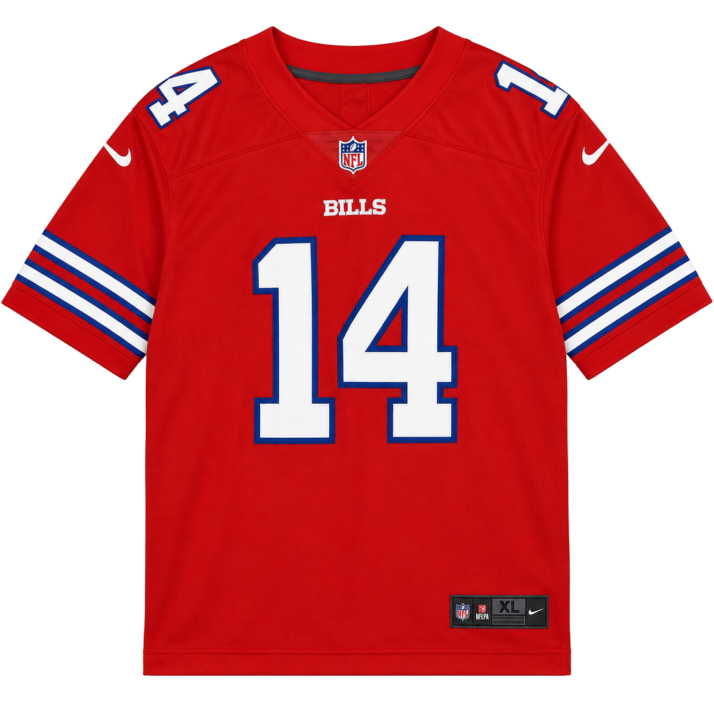 Nike Buffalo Bills Stefon Diggs 14 Jersey Size XL Red NFL Game 1