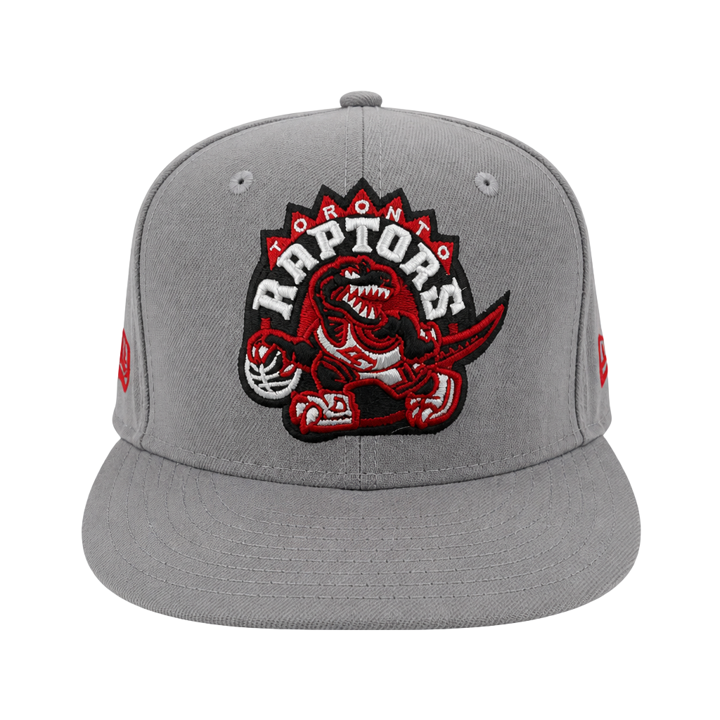 New Era Toronto Raptors Hardwood Classics 59FIFTY Fitted Gray Hat Size 7 3/8 1