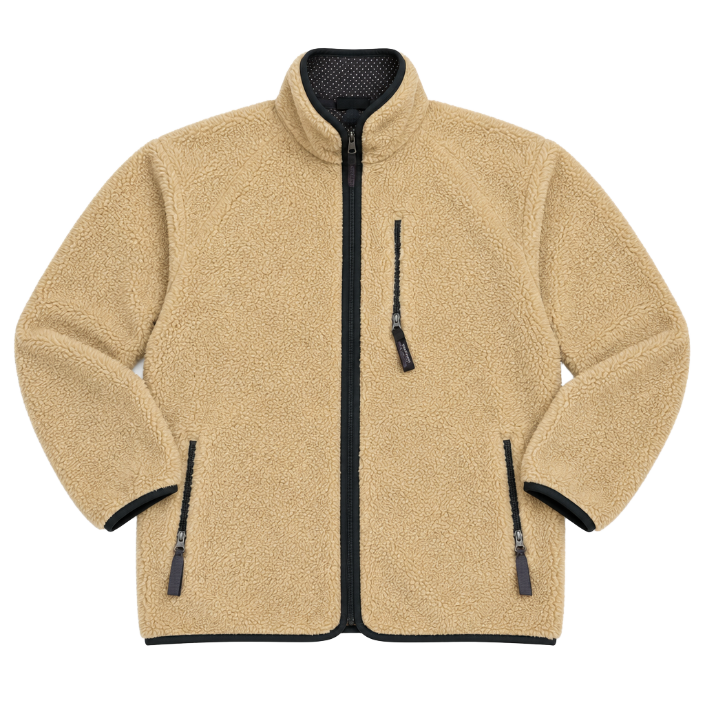 Patagonia Retro Pile Cardigan Size M Tan Fleece Jacket 1