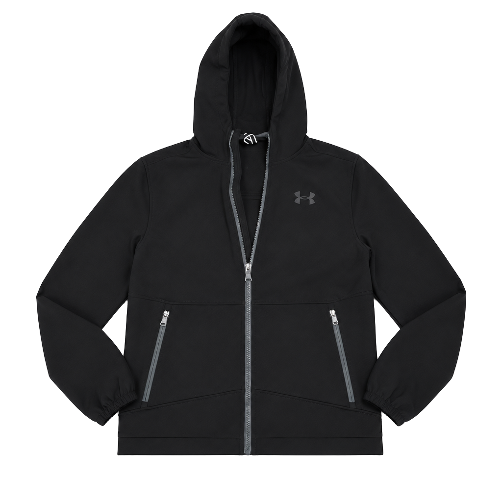 Under Armour Storm ColdGear Jacket YLG Black Full Zip 1
