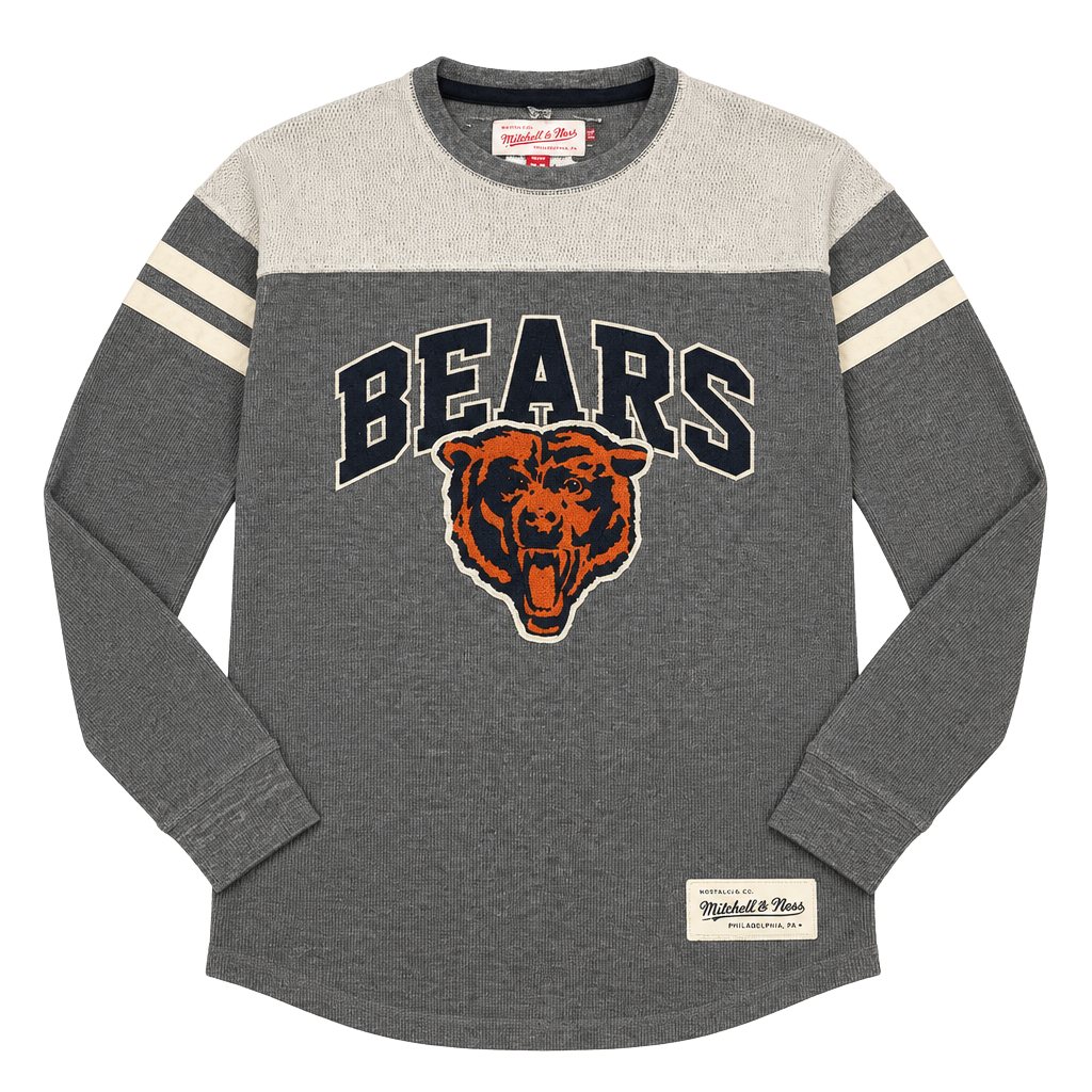 Mitchell & Ness Chicago Bears Long Sleeve Thermal Shirt Size Medium 1