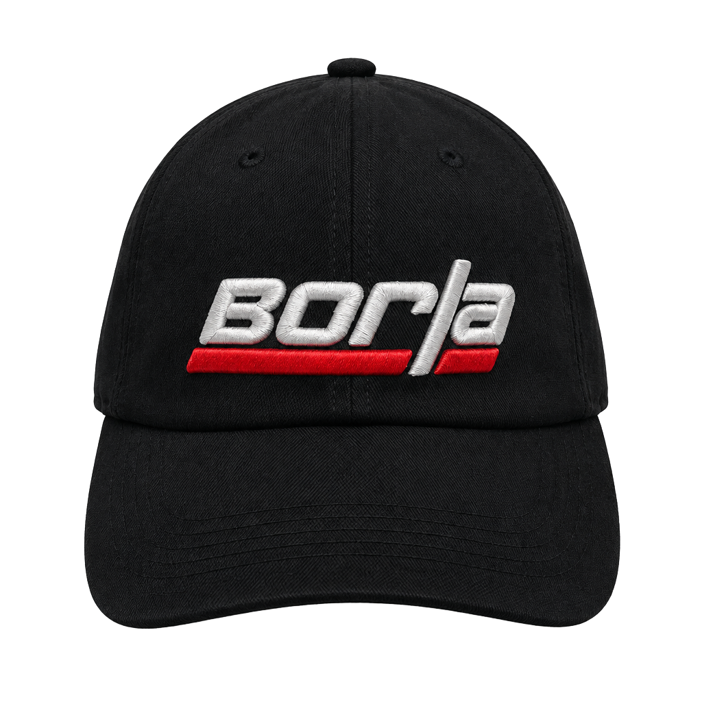 Borla Performance Exhaust Embroidered Logo Black Baseball Cap 1