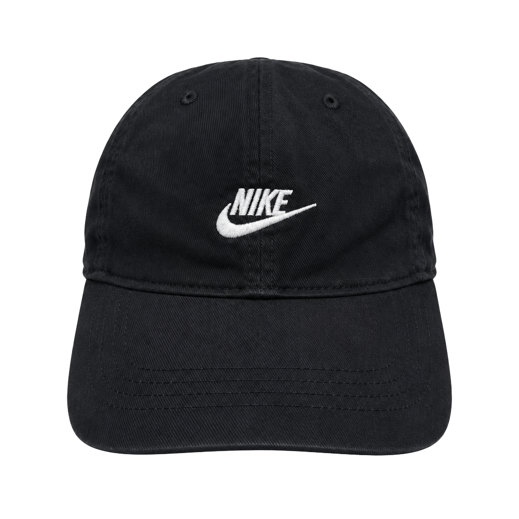 Nike Futura Wash Cap Child Black Hat Embroidered Swoosh 1