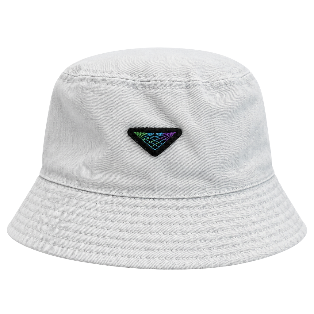Unbranded Graphic Print Reversible Bucket Hat White 1