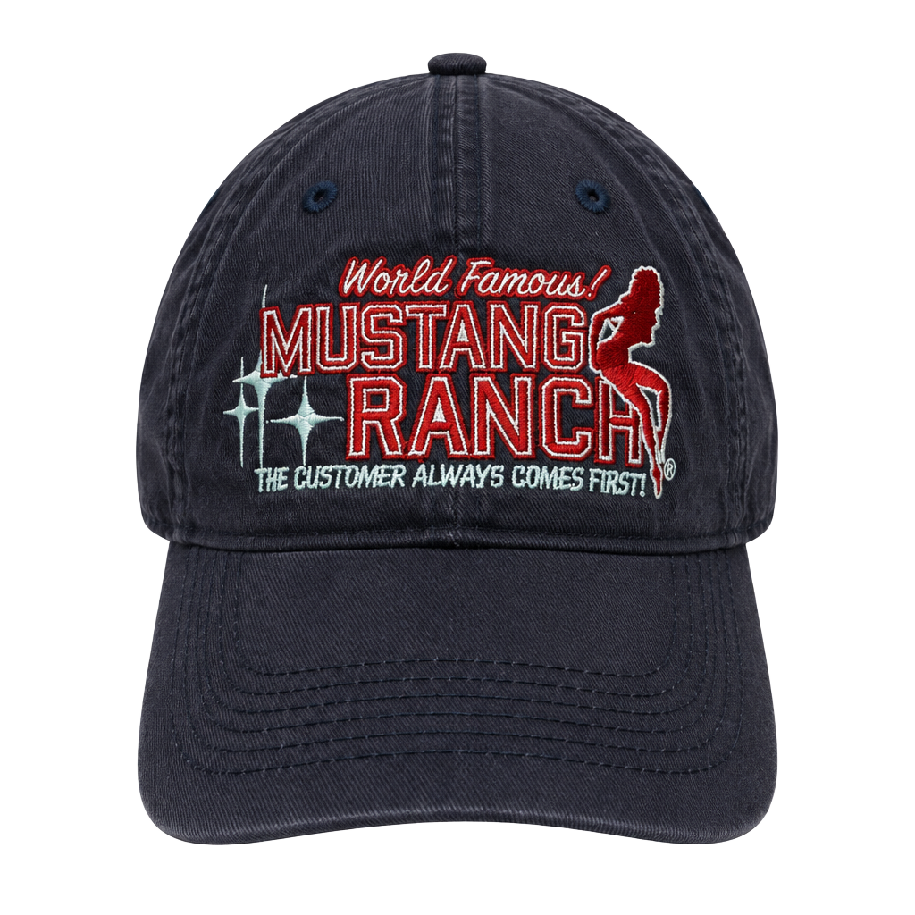 Mustang Ranch Hat World Famous Baseball Cap Black 1