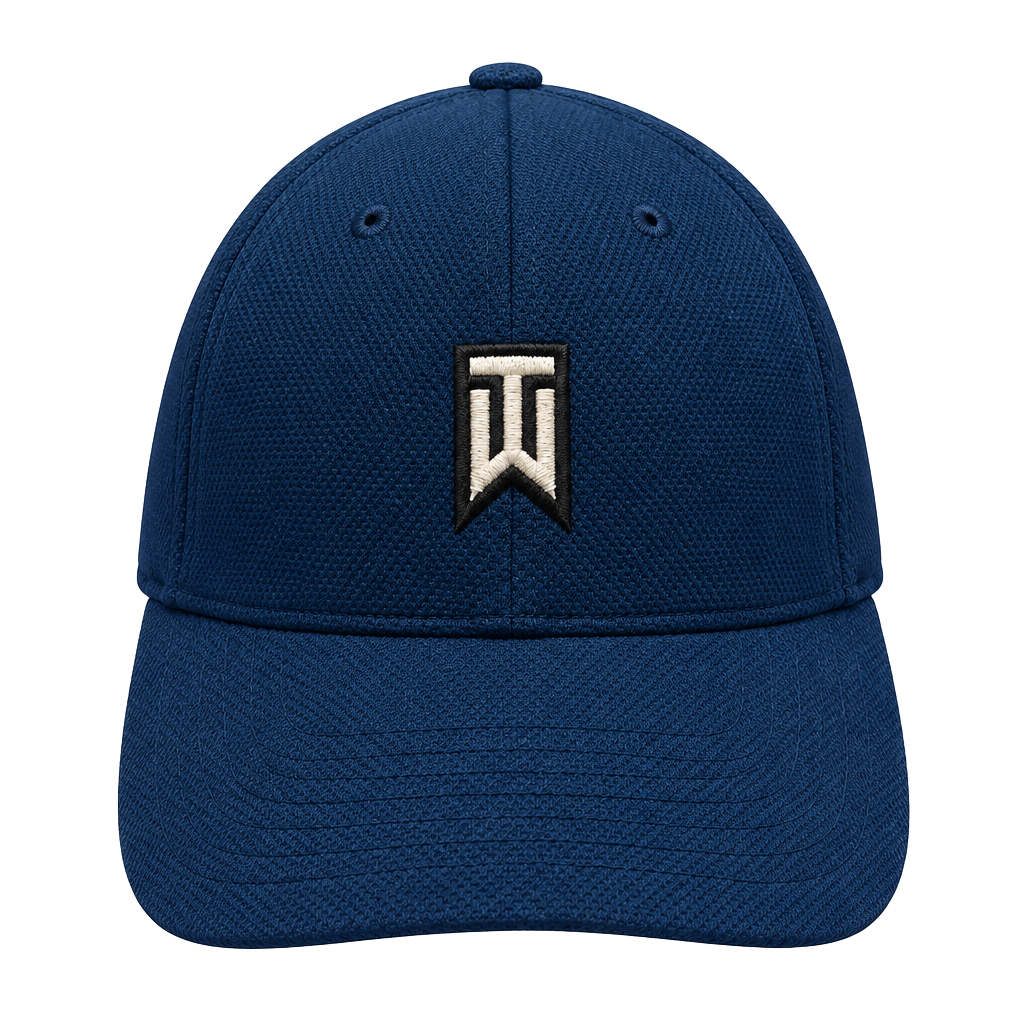 Nike Tiger Woods TW Golf Hat M/L Blue Embroidered Logo 1