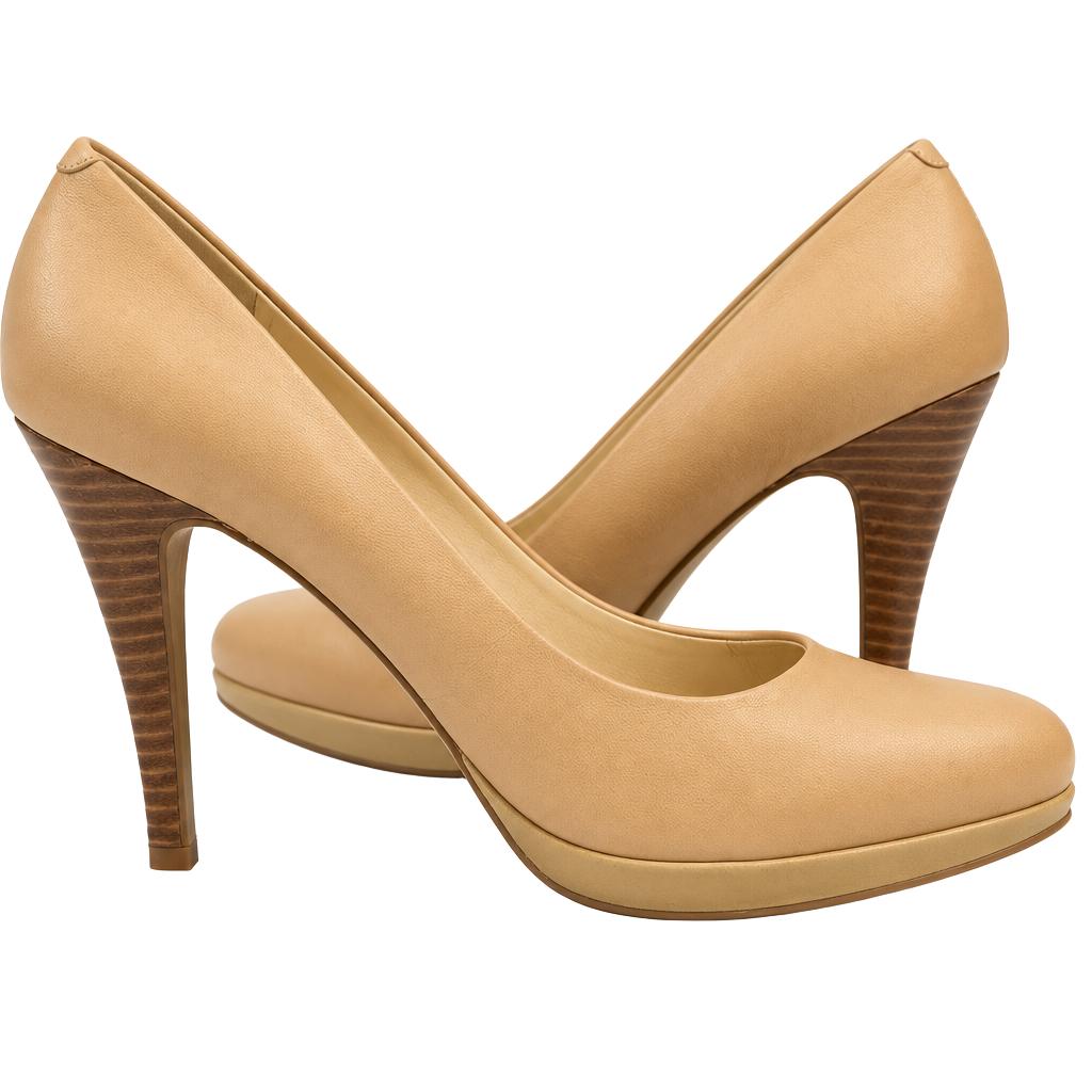 Nine West Nude Platform Pumps Stilettos Heels 1