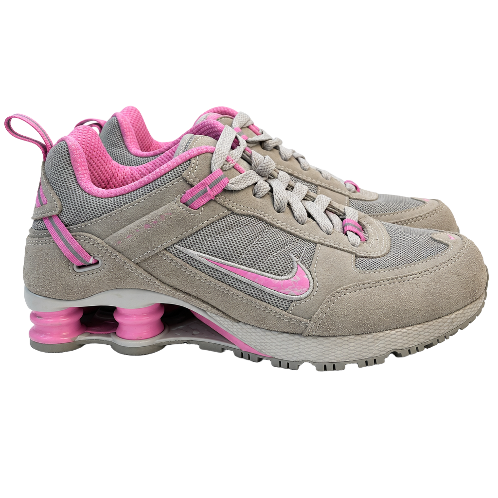 Nike Shox NZ Grey Pink Running Shoes 1