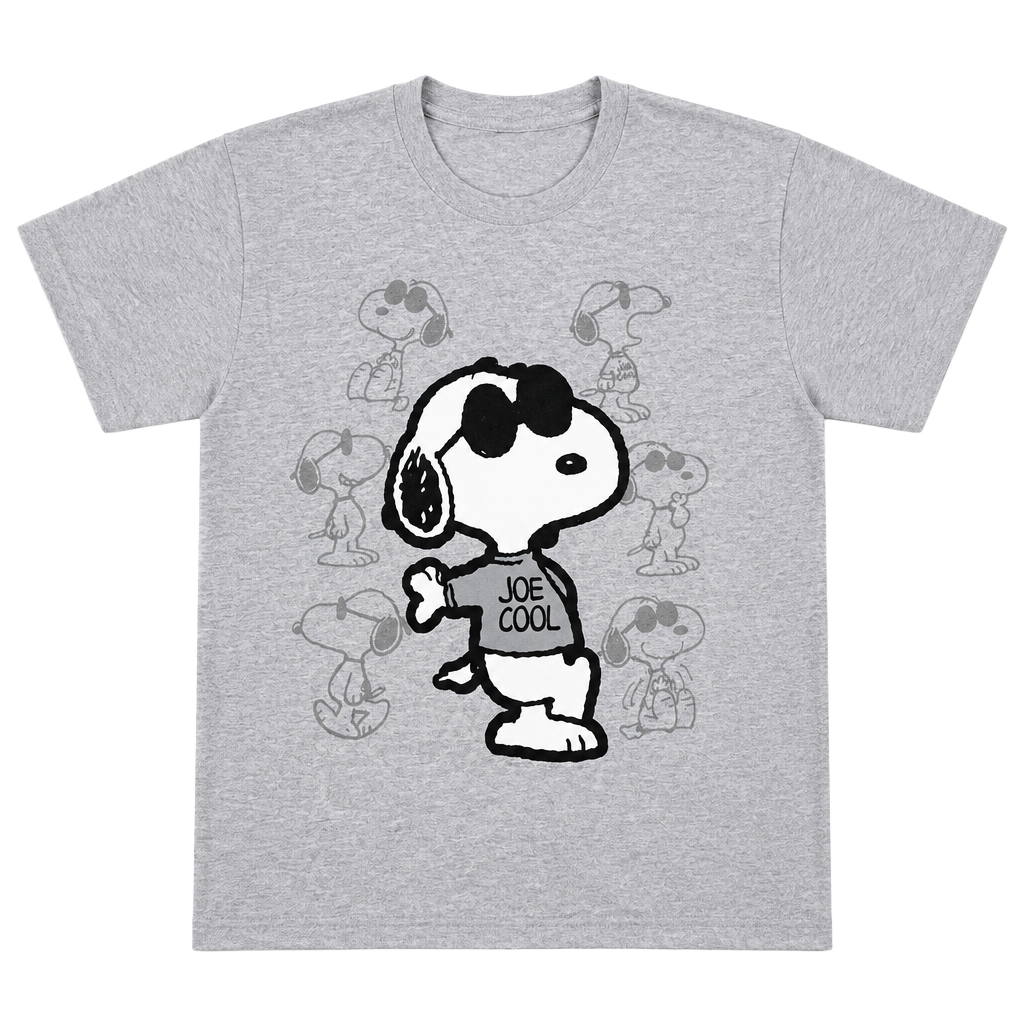 Gildan Heavy Cotton Snoopy Peanuts Graphic Tee Gray Men’s L Regular Crew 1