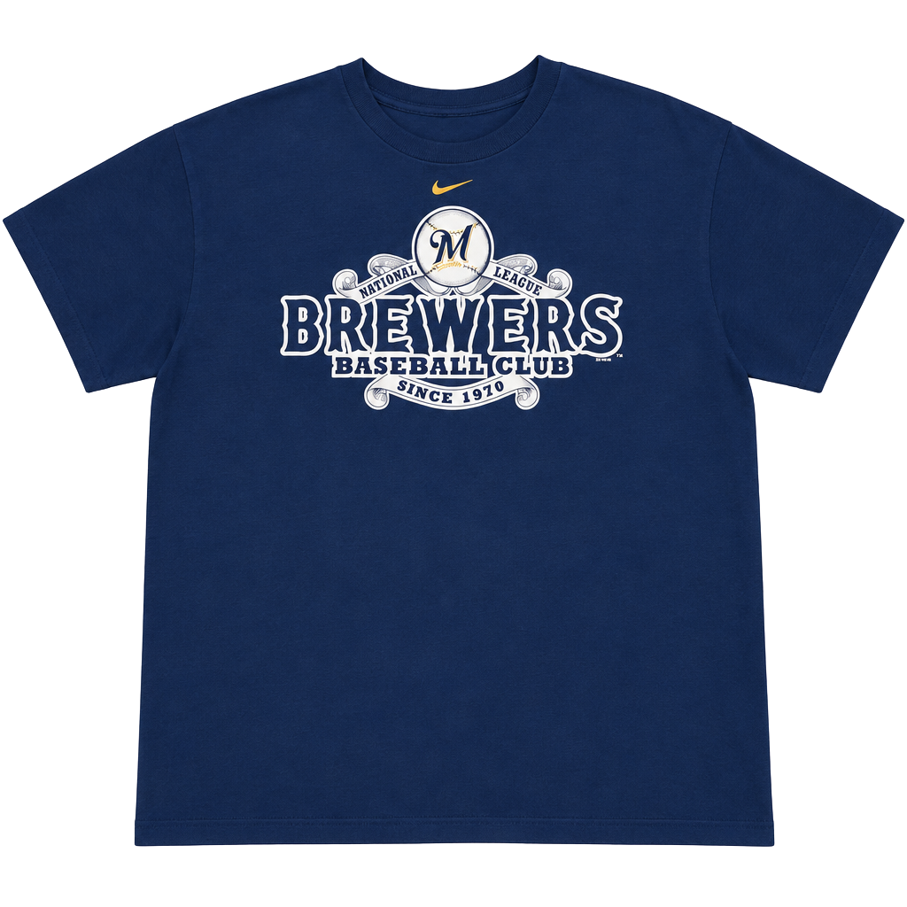 Nike Milwaukee Brewers Major League Baseball MLB T-Shirt Size L 2005 1