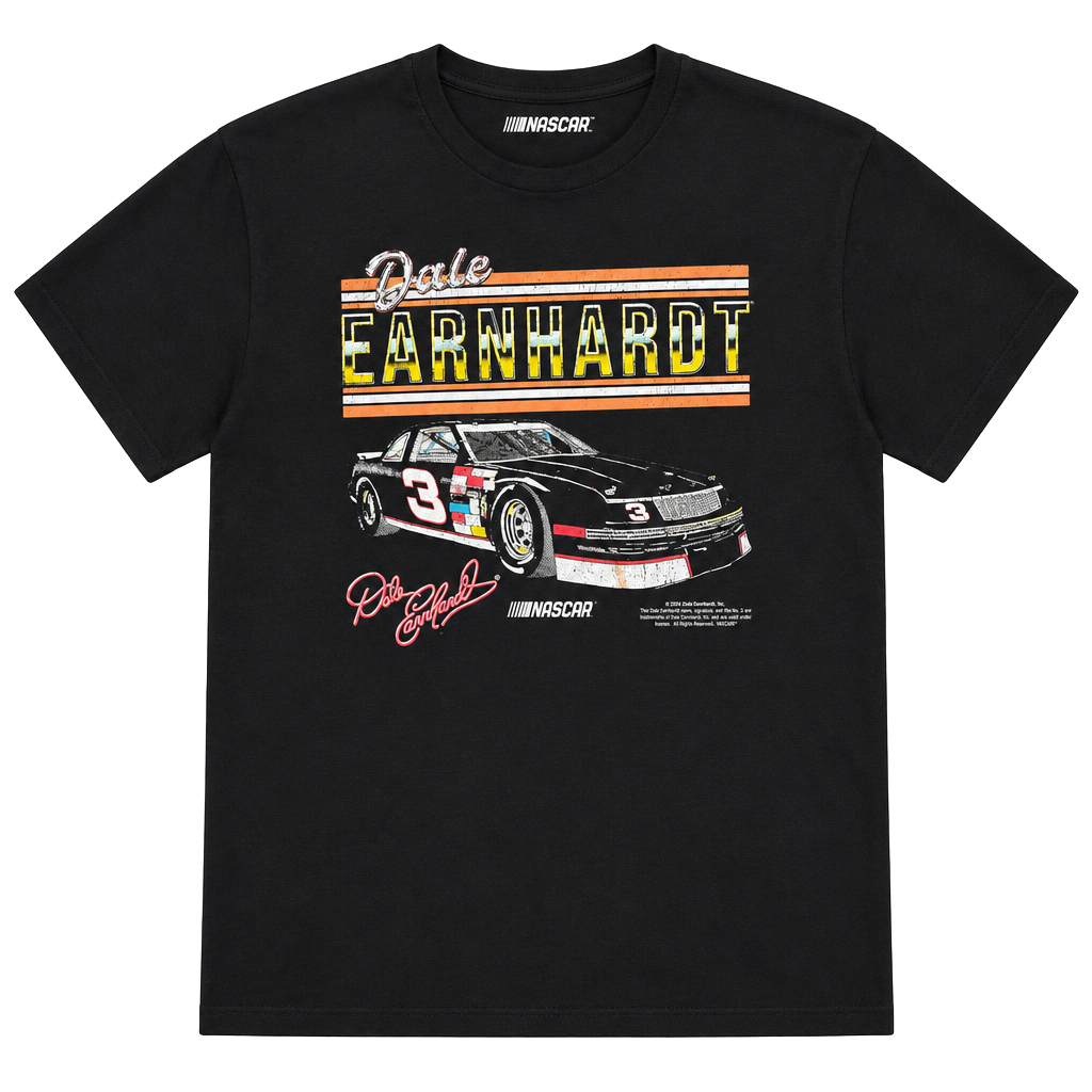 NASCAR Dale Earnhardt #3 Black Graphic T-Shirt, XXL, Officially Licensed 1