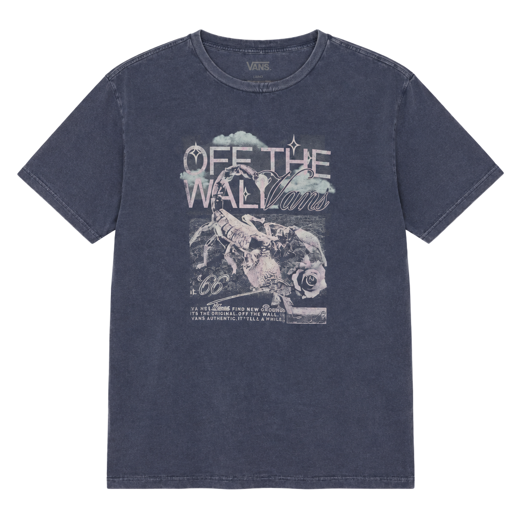 Vans Off The Wall Scorpion Graphic T-Shirt X-Large Blue 1