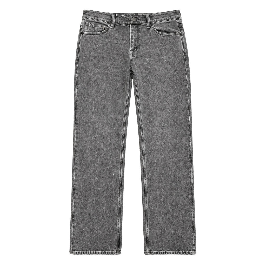 Volcom Solver Modern Straight Jeans Size 36 Gray 1
