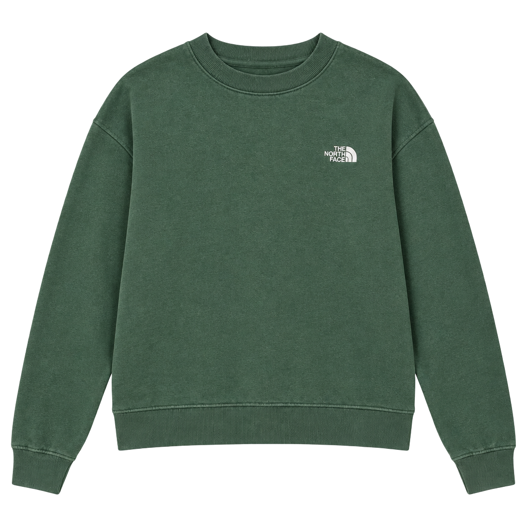 The North Face Women's Evolution Fleece Crew Green Size M 1