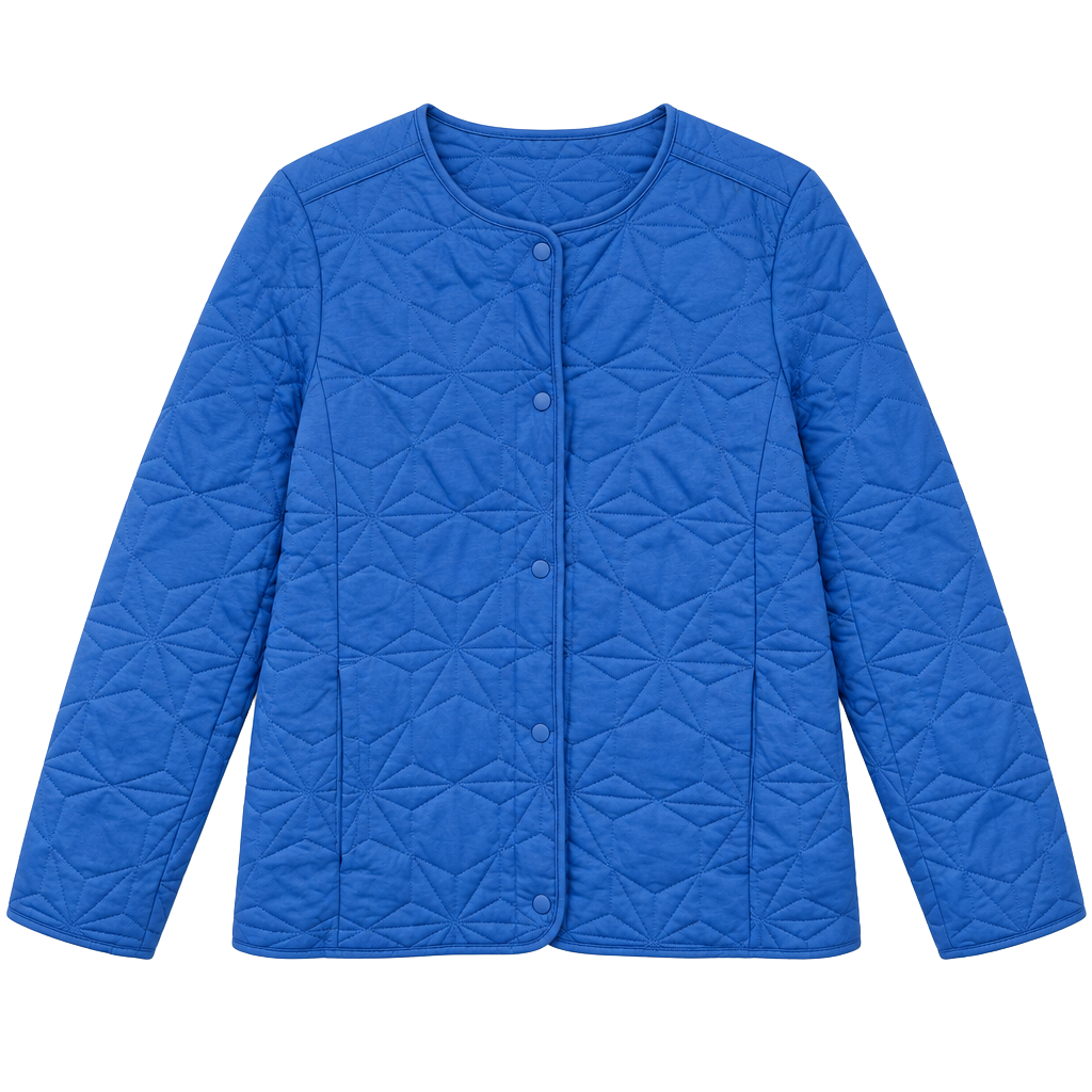 Lands' End Quilted Jacket Size S Blue Primaloft 1