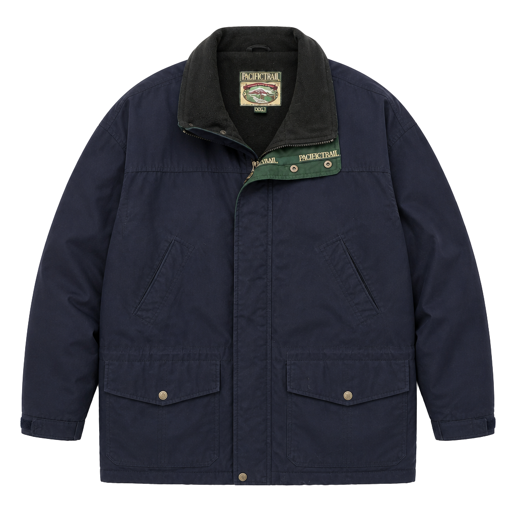 Pacific Trail Men's Outdoor Winter Jacket with Fleece Lined Collar 1