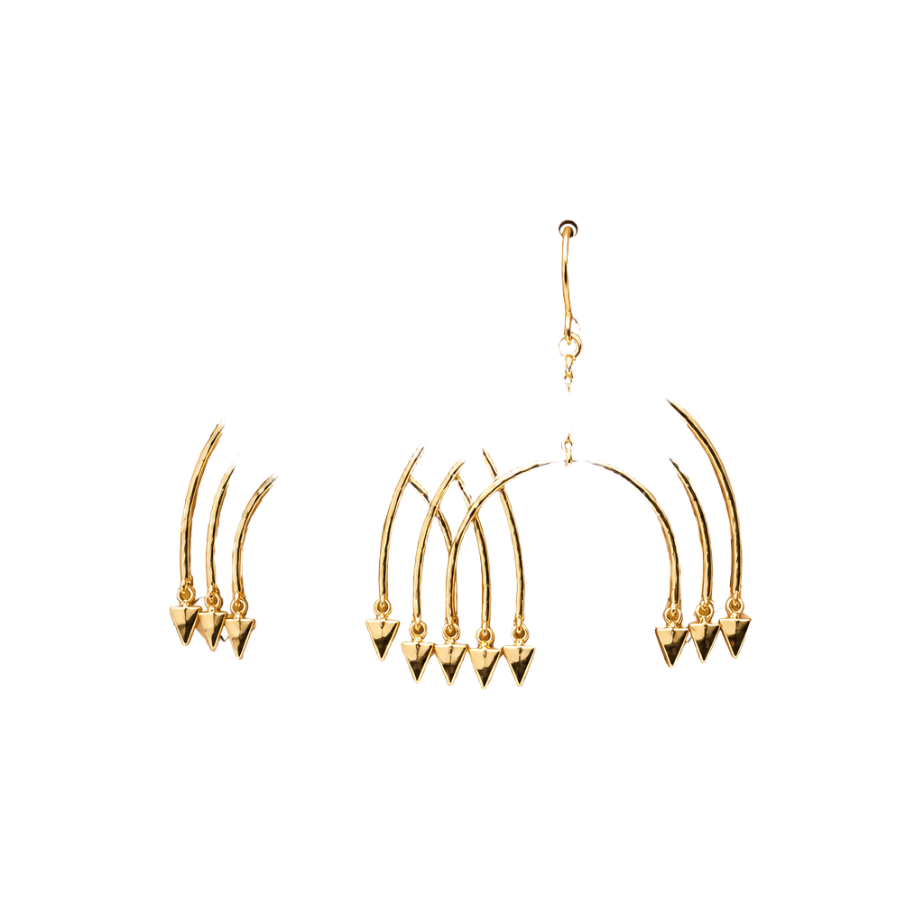Gorjana Gold Arches Dangle Earrings #0303 1