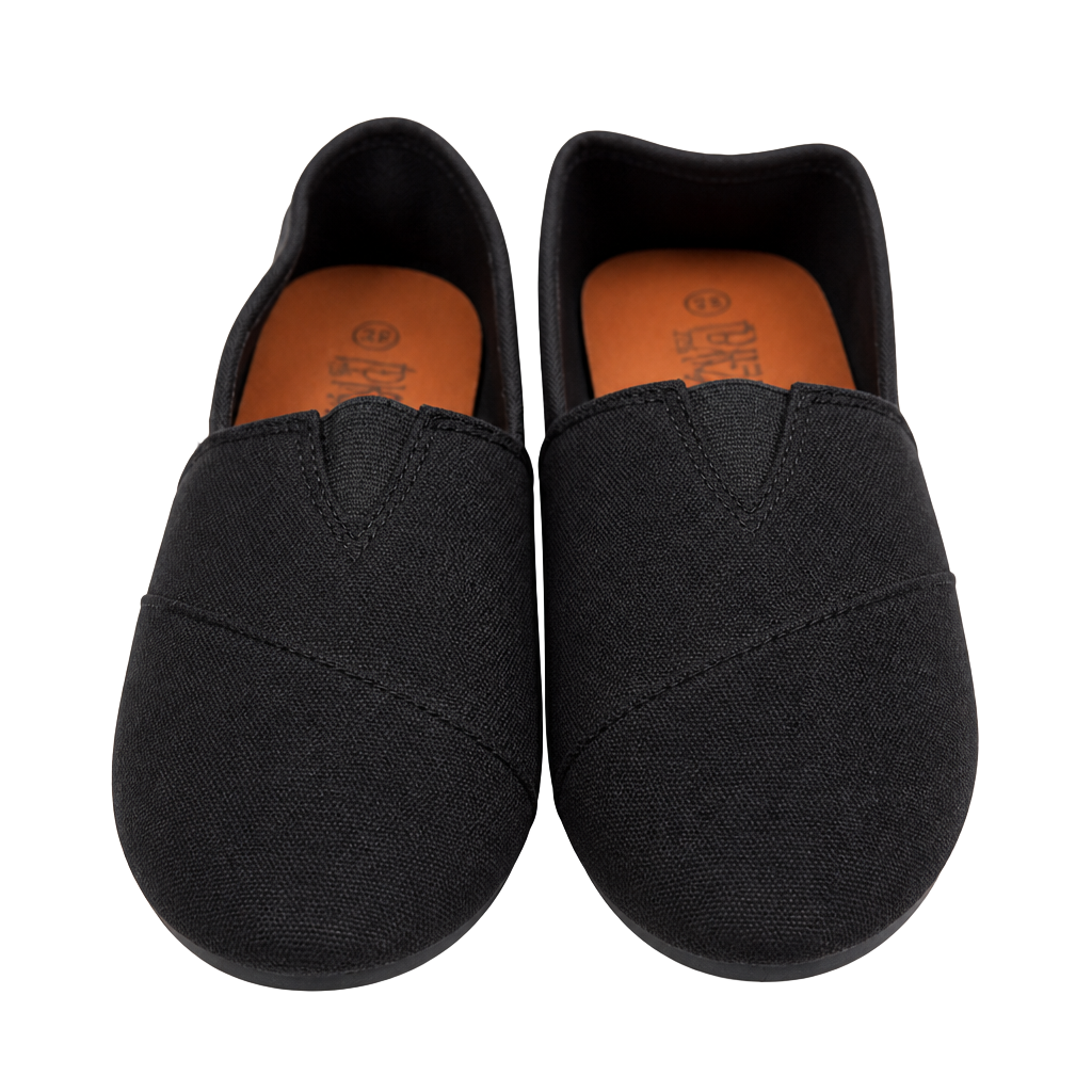 EasyUSA Women's Black Canvas Alpargata Slip-On Shoes 1