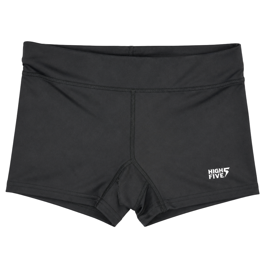 High Five Girls Black Compression Shorts Size L Athletic Volleyball Cheer
1