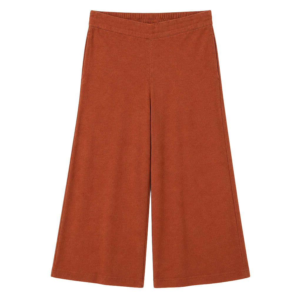 Nicole Miller New York Pants Size S Rust Red Wide Leg 1