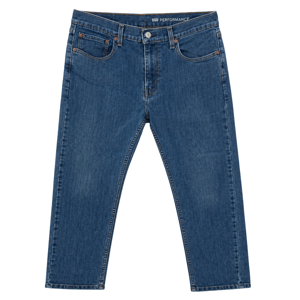 Men's Levi's 502 Performance Jeans W32 L30 Blue Denim Tapered Fit 1