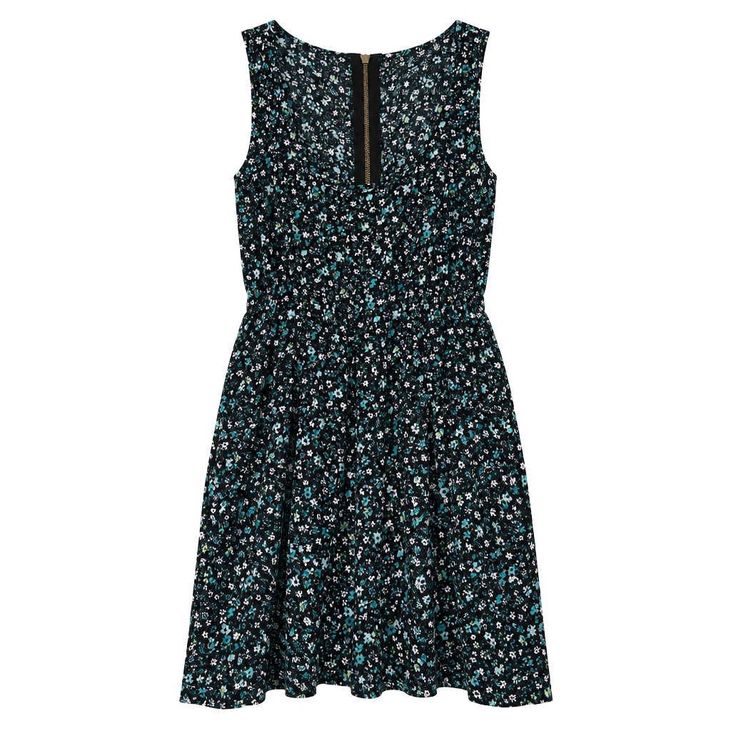 dELiA*s Floral Romper Size M Sleeveless With Zipper Detail 1