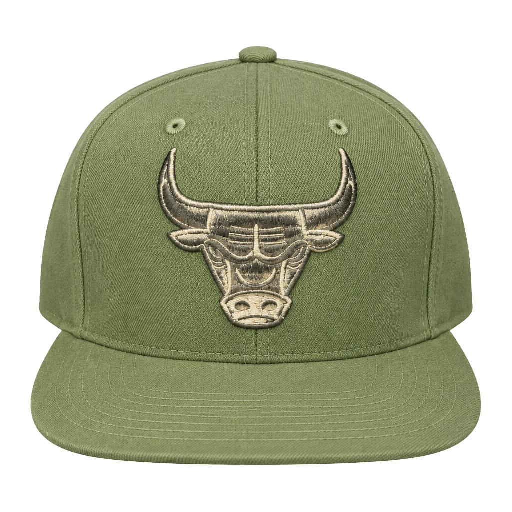Mitchell & Ness Chicago Bulls Snapback Hat Adjustable Green 1