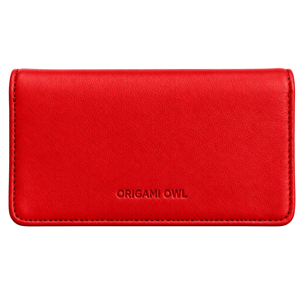 Origami Owl Red Leather Wallet 1