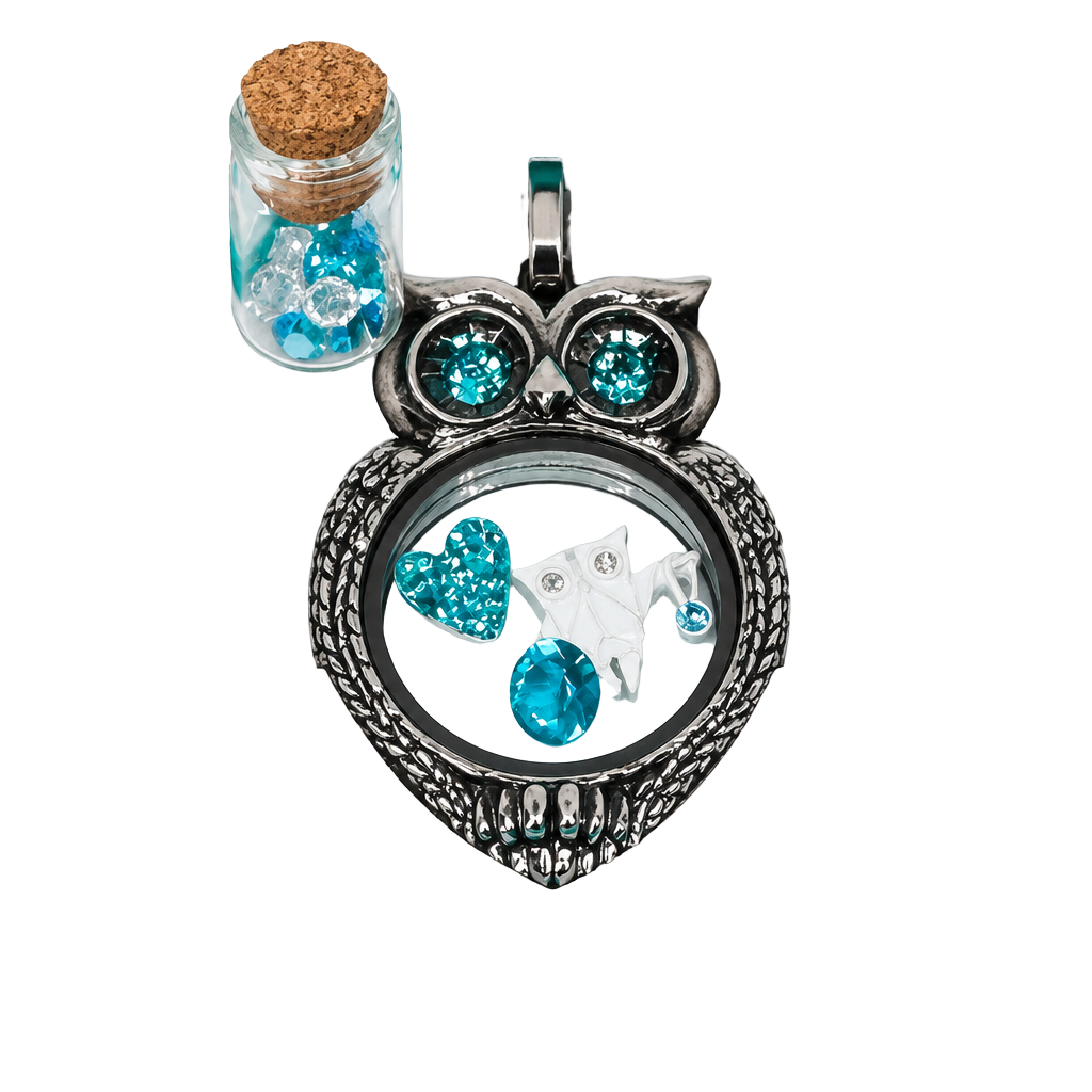 Origami Owl Locket complete with Charms & Stardust 1