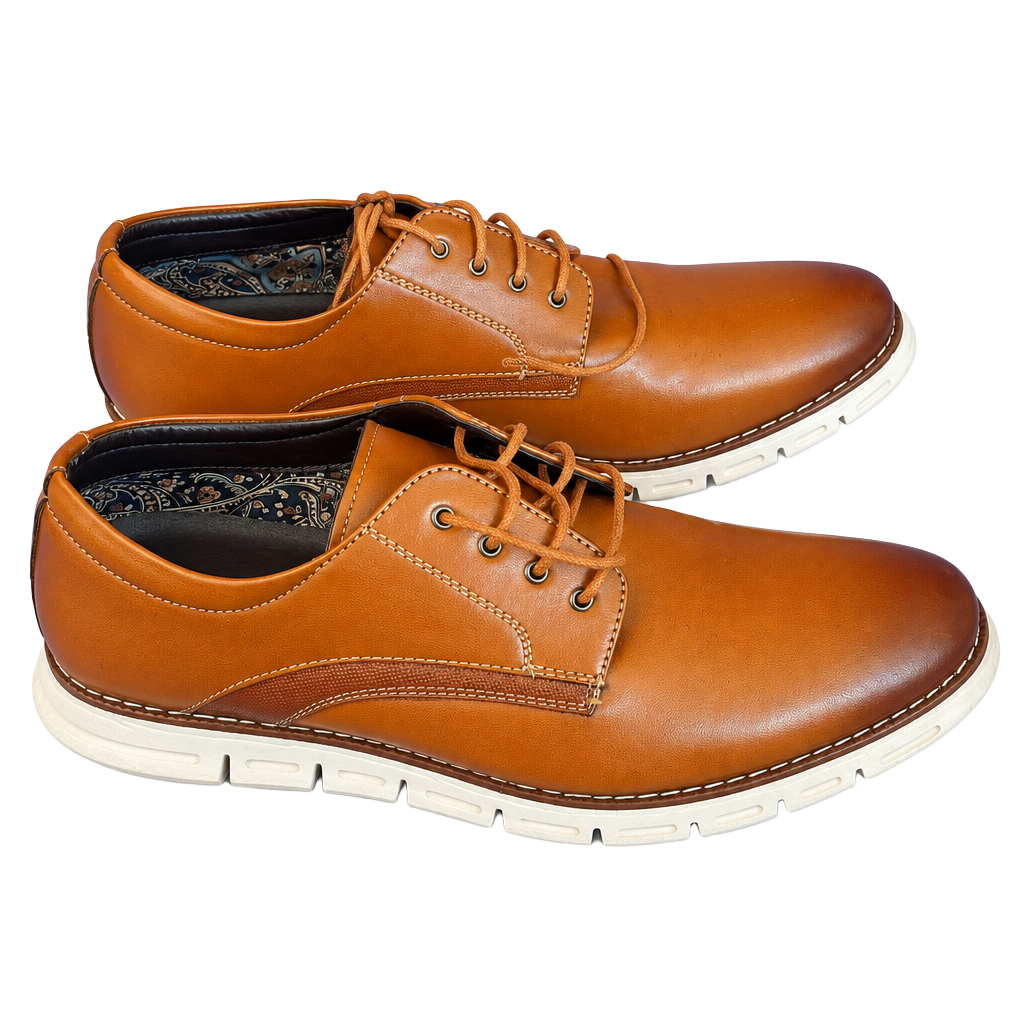 Bruno Marc Oxford Dress Shoes Size 13 Brown Leather 1