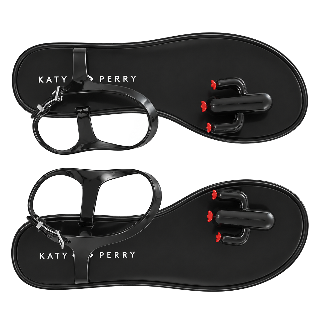 Katy Perry The Geli Sandals Size 8 Black Cactus Jelly 1