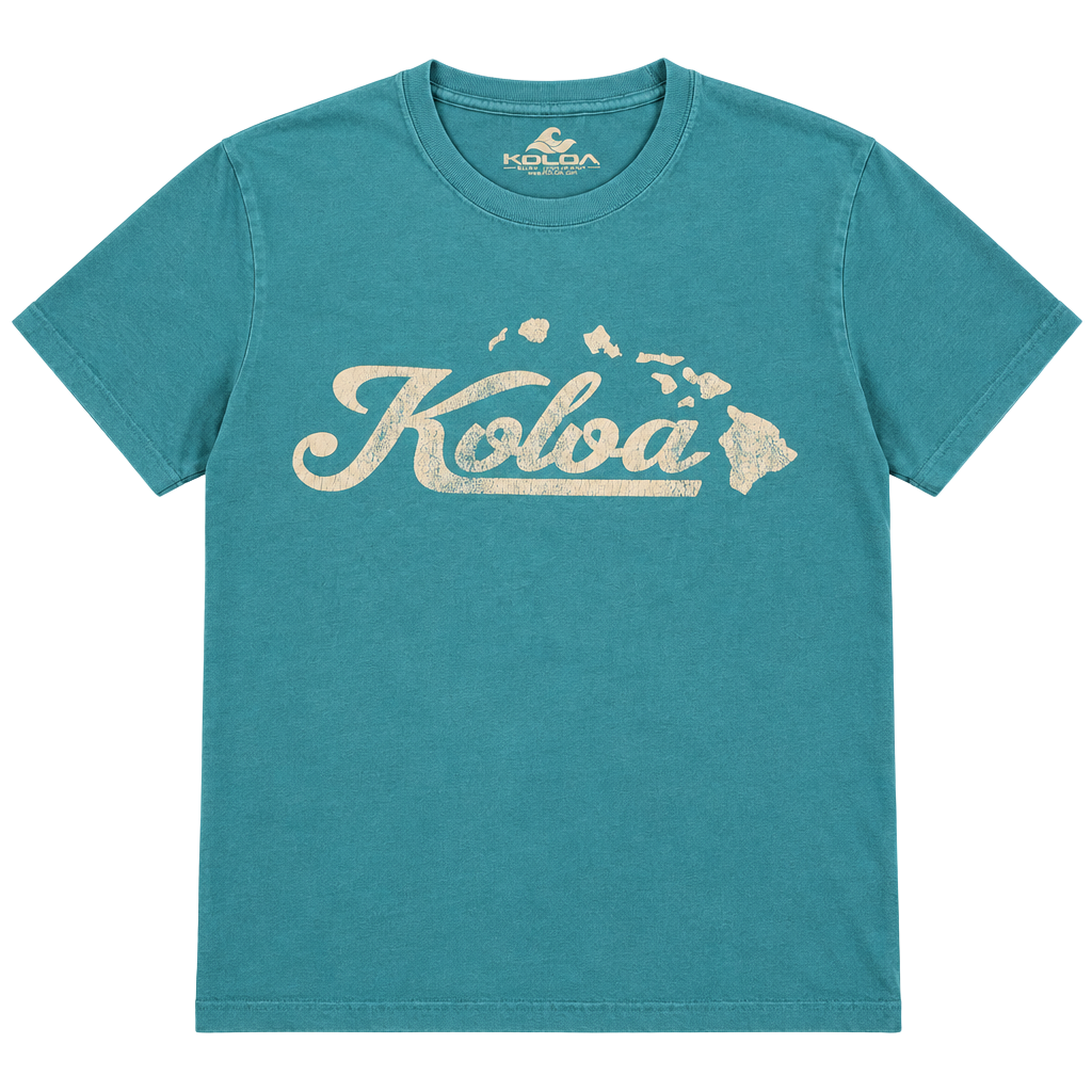 Koloa Surf Company Graphic T-Shirt Size Adult 2XLT Teal 1