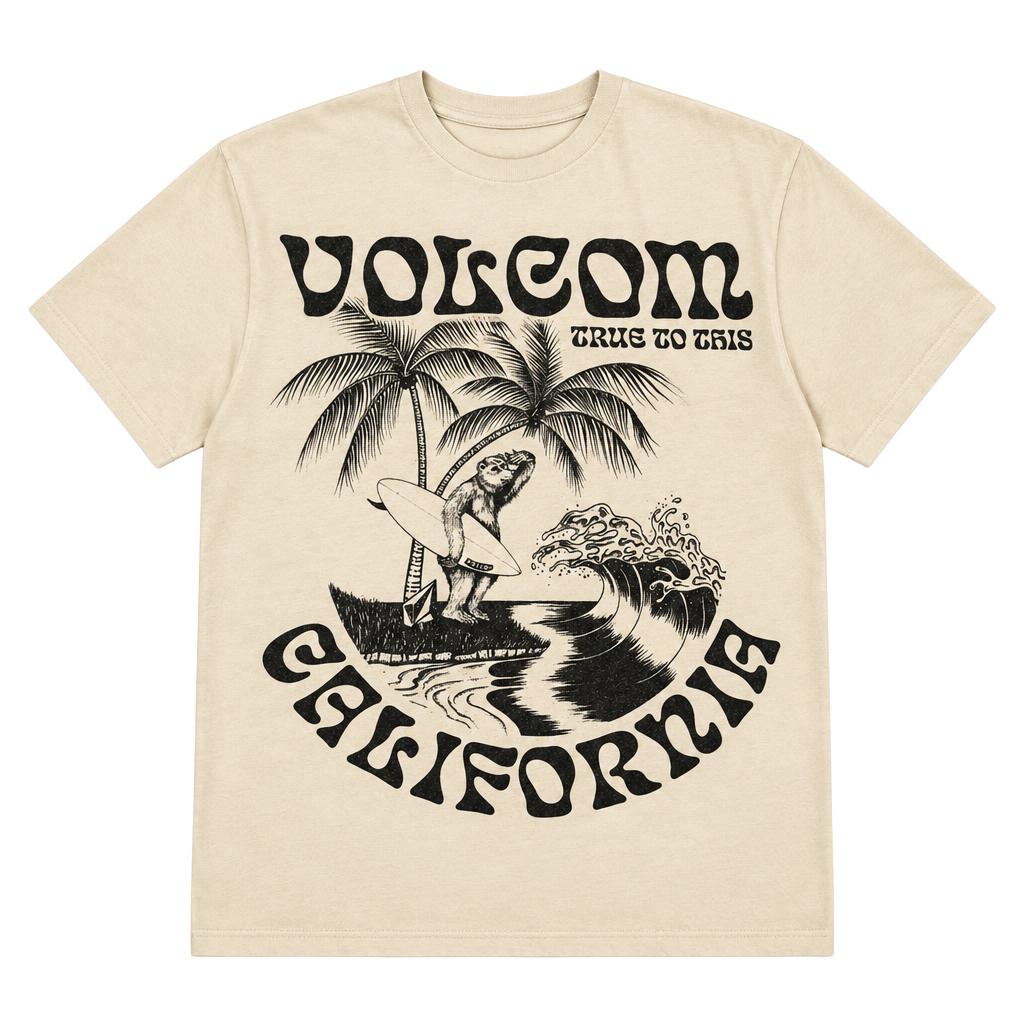 Volcom California Graphic T-Shirt Size XXXL White Cotton 1