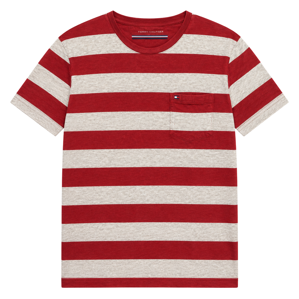 Tommy Hilfiger XL Maroon/Gray striped 1