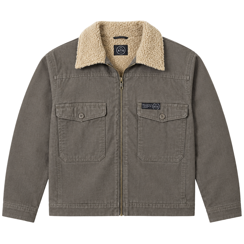 ATG Sherpa Lined Canvas Jacket Size XLT 1
