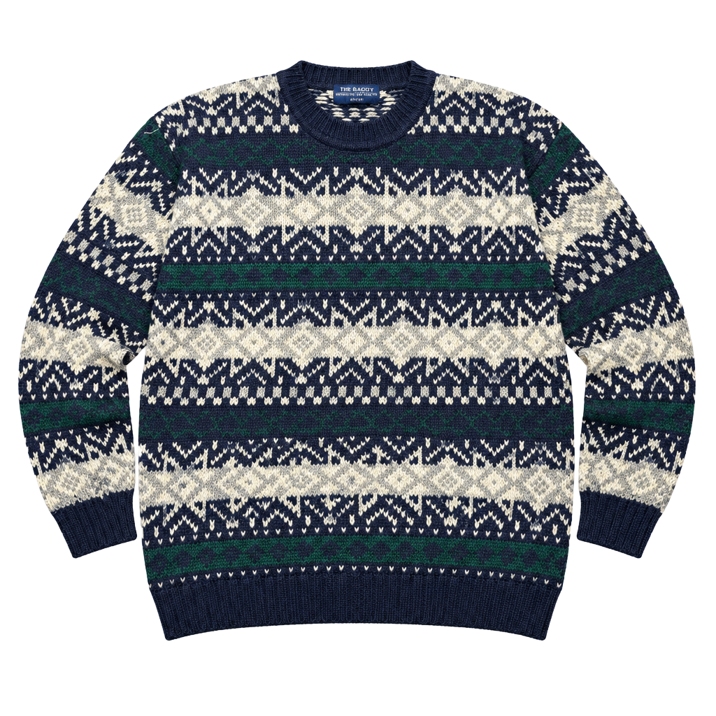 Vintage Abercrombie & Fitch The Big Sweater Fair Isle Knit 1