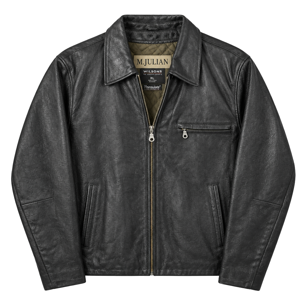 Wilsons Leather M. Julian Leather Jacket XL Black Thinsulate 1
