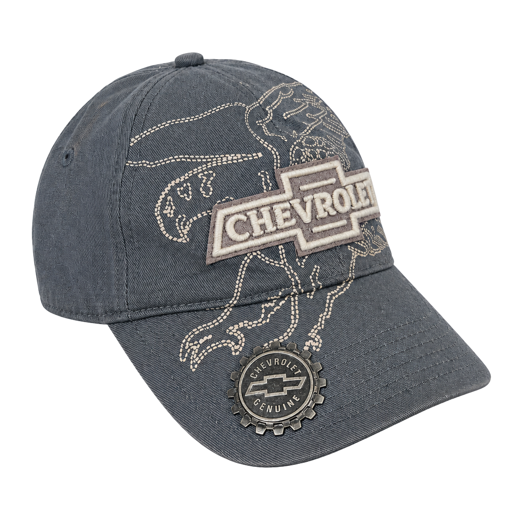 Chevrolet Gray Baseball Cap with Built-in Bottle Opener 1