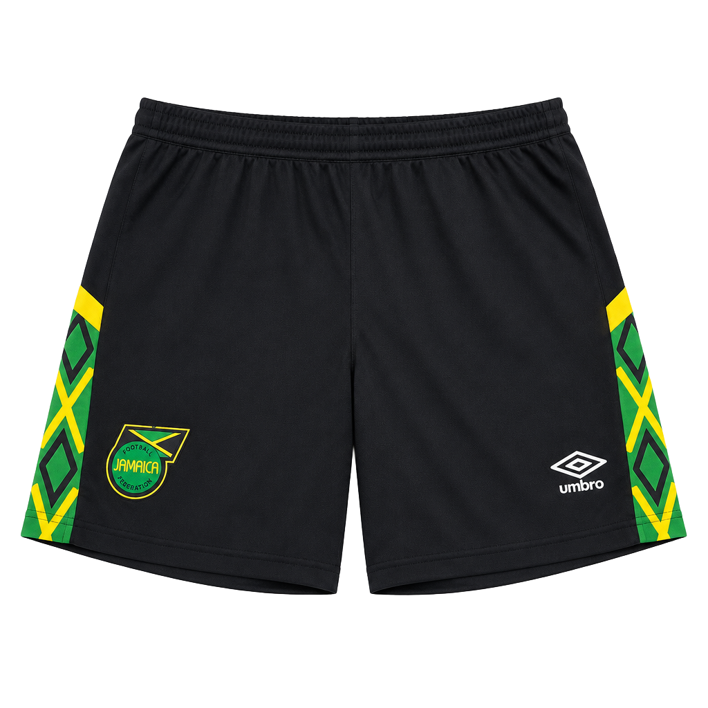 Umbro Jamaica Football Federation Shorts Size XL Black 1