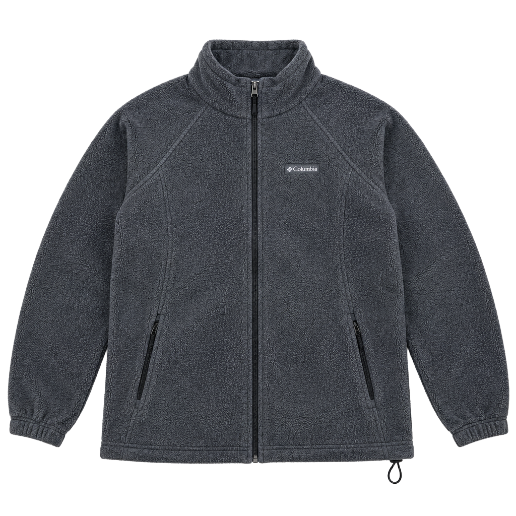 Columbia Benton Springs Full Zip Fleece Jacket Size L Gray 1