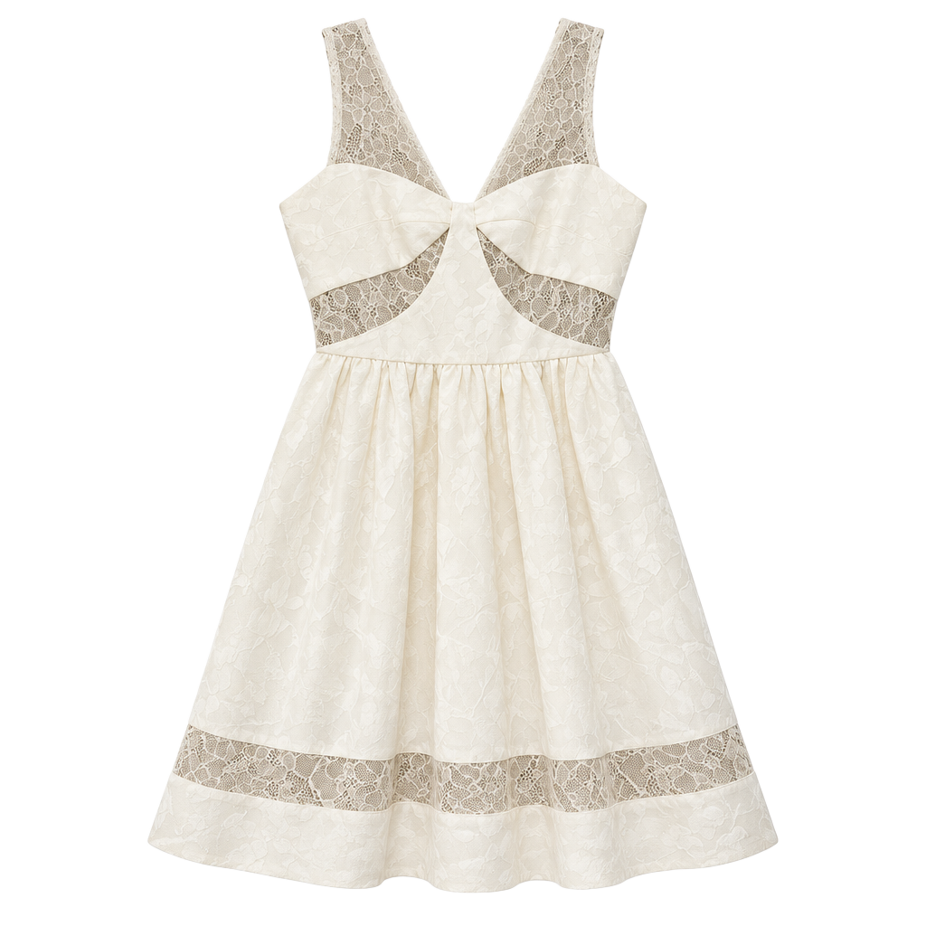Max and Cleo|Cream and Lace| size 2 dress 1