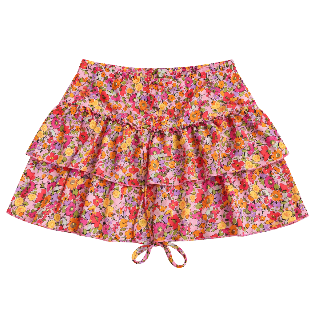 Wild Fable Summer Colors Floral Mini Skirt - S 1