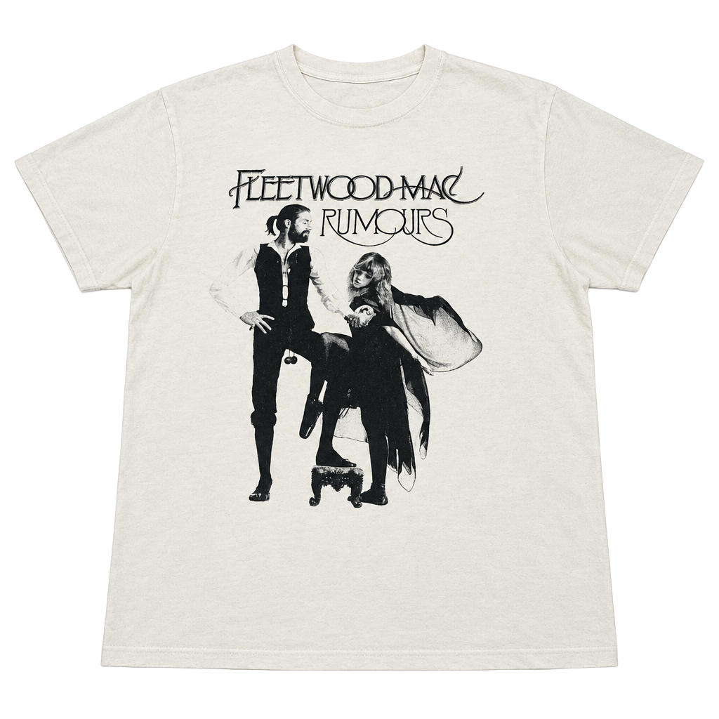 Fleetwood Mac Rumours T-Shirt Size L White Band Graphic Tee 1