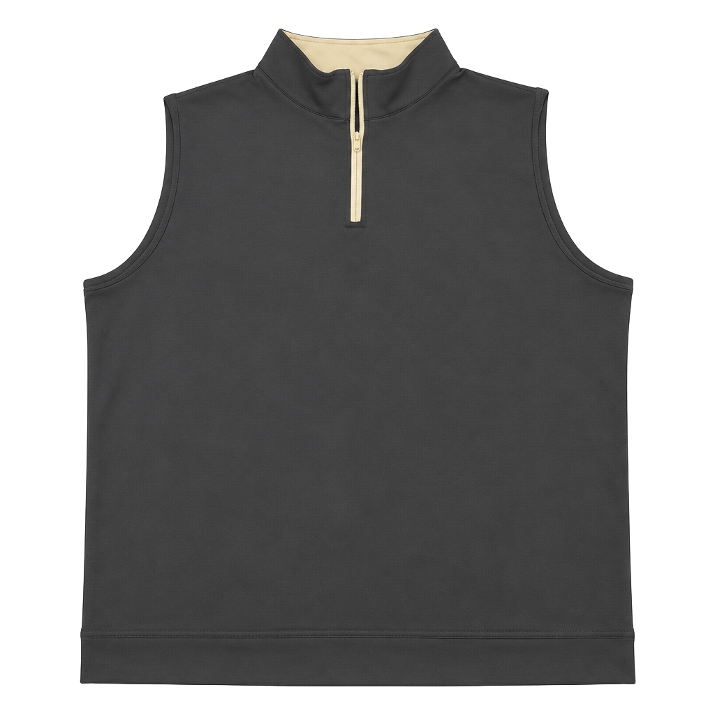 Peter Millar Galway Performance Quarter-Zip Vest Size XXL Navy Blue 1